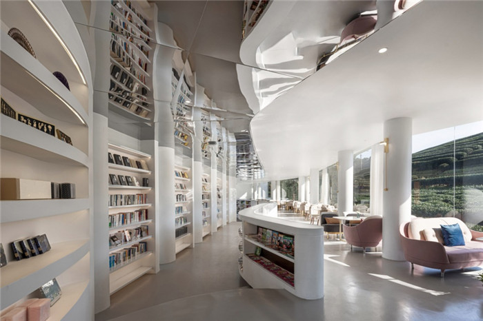 酒店書吧設(shè)計(jì)-極簡(jiǎn)美學(xué)   陌領(lǐng)融郡精品民宿酒店設(shè)計(jì)案例
